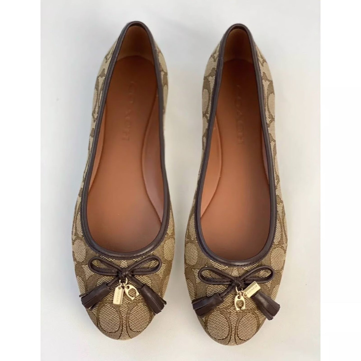Coach Benni Signature Jacquard Ballet Flats