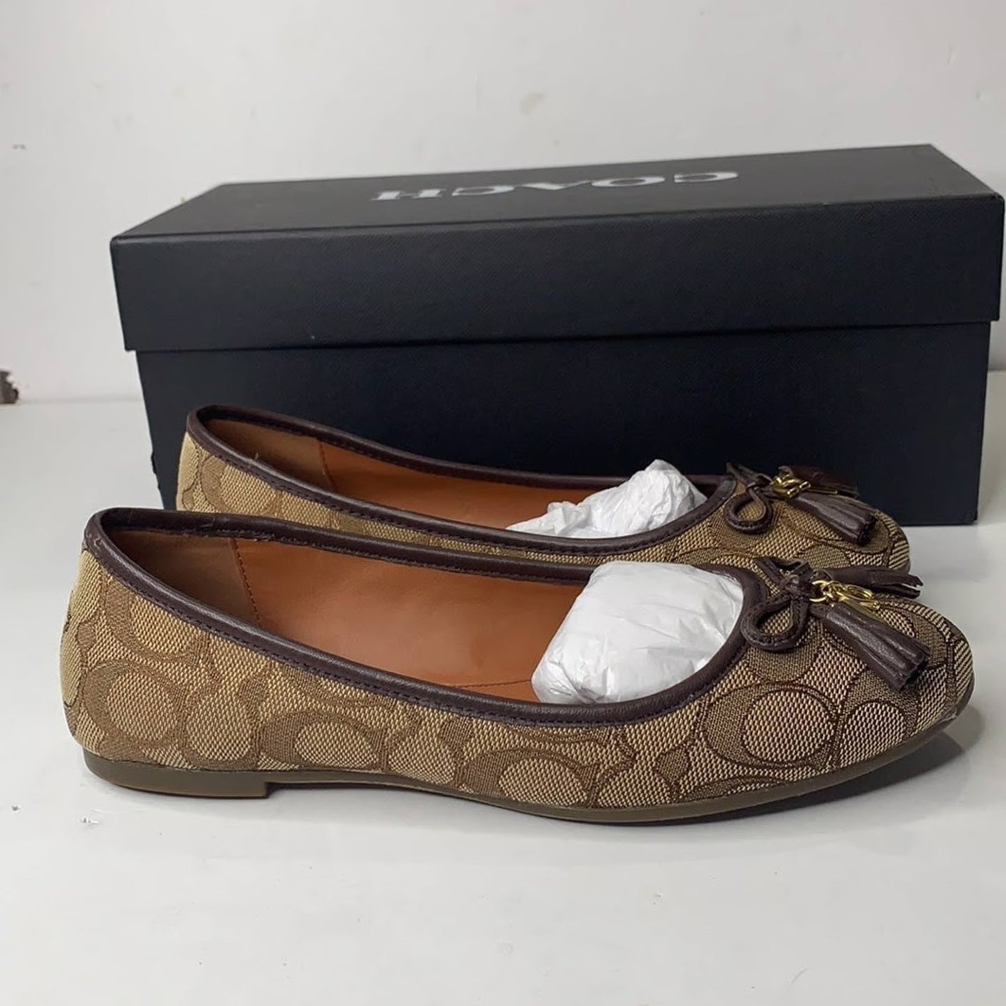 Coach Benni Signature Jacquard Ballet Flats