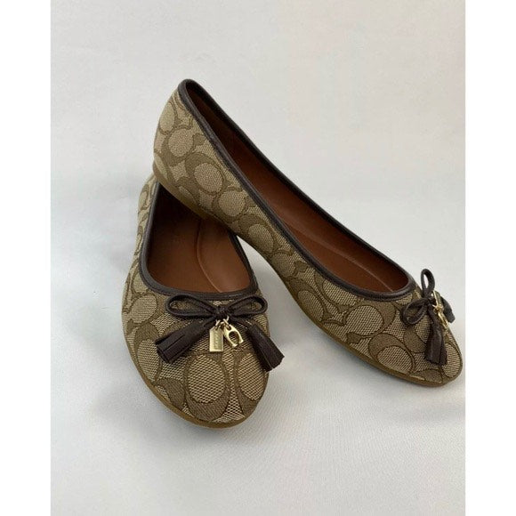Coach Benni Signature Jacquard Ballet Flats
