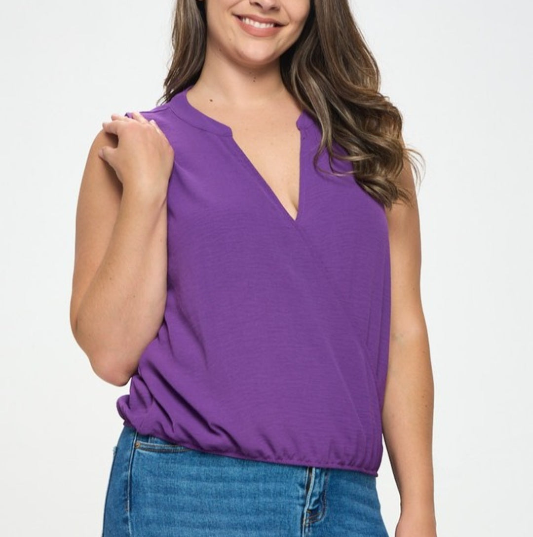 Air Flow  Surplus Sleeveless Blouse