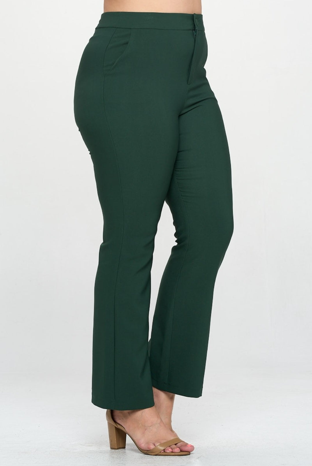 Wide Leg Plus Size Dress Pants- Plus size