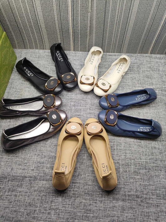 Gucci Buckle Ballet Flats