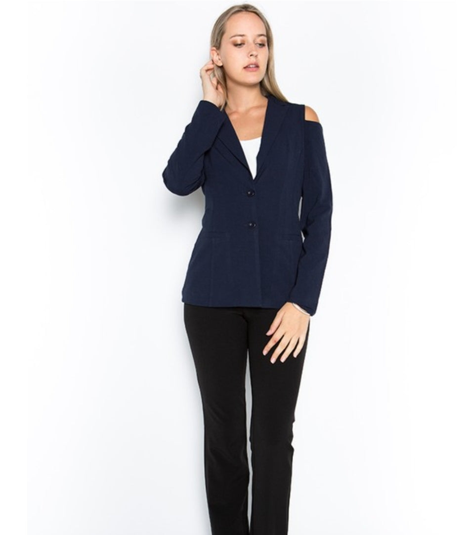 The Cold Shoulder Blazer