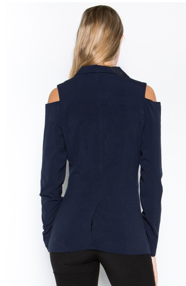 The Cold Shoulder Blazer